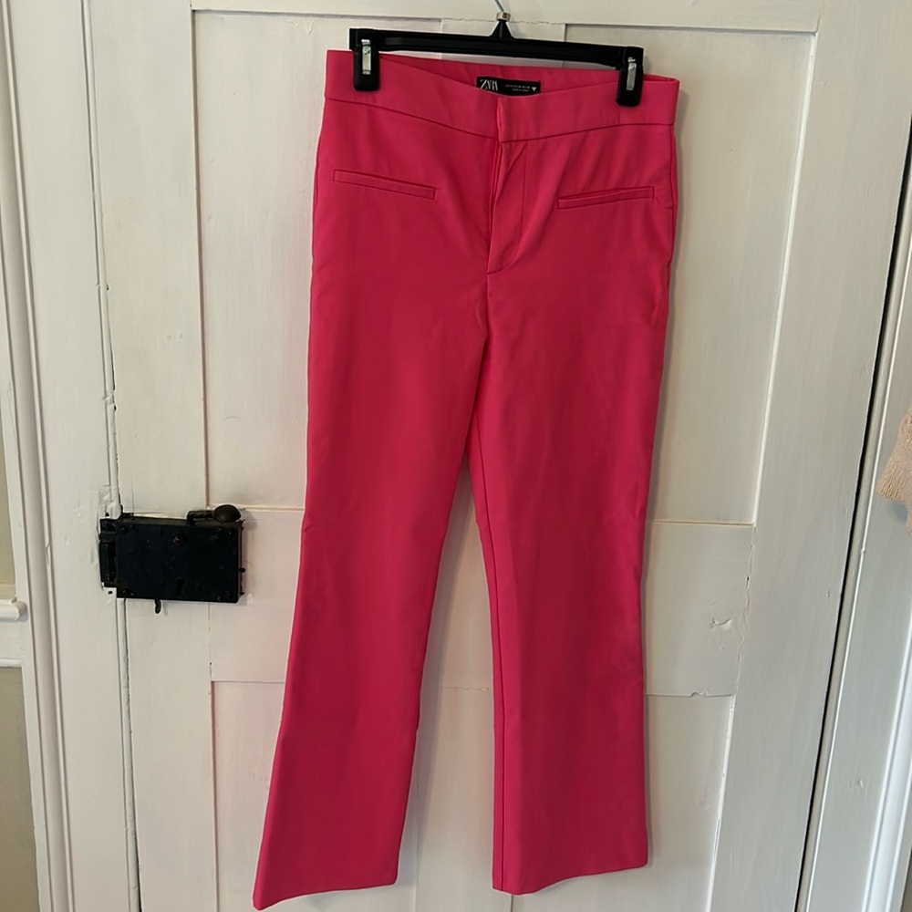 Zara hot pink dress pants size M